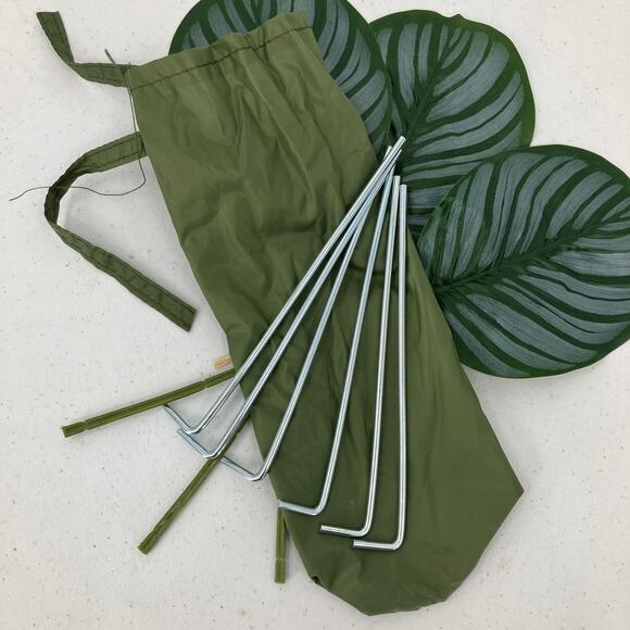 Teton Sports Set Of 6 L Shape Vista 2 Person Quick Tent Metal Replacement Stakes - Picture 1 of 3